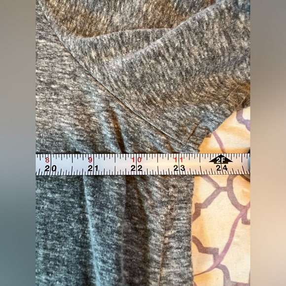 Grey Long Sleeve Cotton Shirt with Cut Out Detail & Tie On Sleeve SZ XXL - Picture 6 of 7